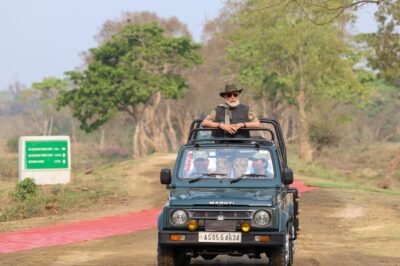 PM Modi’s Safari Adventure in Kaziranga, Assam: Embracing Nature and Conservation