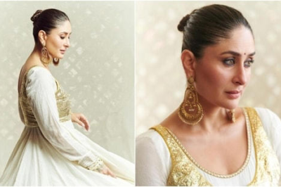 Kareena Kapoor Dazzles in Ivory Anarkali: A Blend of Tradition and Glamour