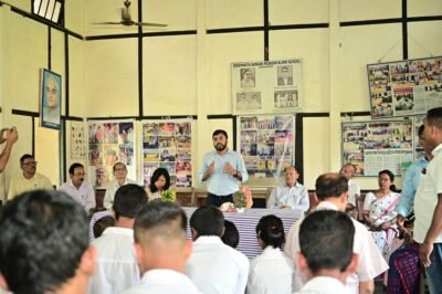 District Commissioner Narendra Kumar Shah Visits Pioneering Blind School in Nagaon