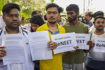 NEET-UG Row: NSUI Members Demand Closure of NTA Office