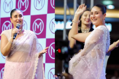 Kareena Kapoor Khan Woos Fans in Sheer Saree at Dubai Event; Dances to ‘Jab We Met’ Track ‘Nagada’