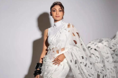 Shilpa Shetty’s Laser-Cut Sari: The Most Innovative Drape of the Year