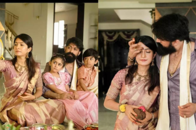 Radhika Pandit Shares Heartwarming Varamahalakshmi Puja Moments with Yash and Their Kids Ayra and Yatharv