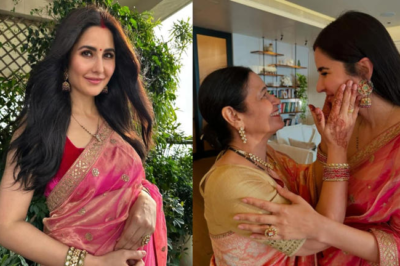 Katrina Kaif Stuns in Pink Saree for Karwa Chauth 2024, Shares Heartwarming Moment with Mother-in-Law, Hubby Vicky Kaushal