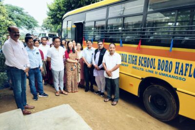 Dalmia Bharat Foundation Enhances Educational Access by Donating School Bus to Haflong’s Saraswati Vidya Mandir