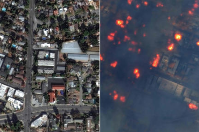 Satellite Images Reveal Devastating Wildfires in Los Angeles