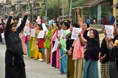 Manipur Protests: Offices Locked Over Bus Sign Row