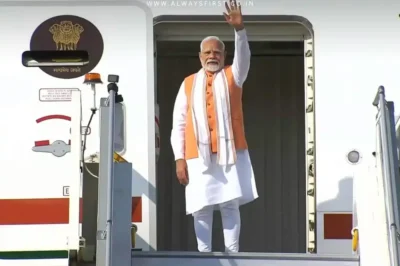 PM Narendra Modi shakes hands with UK and Maldives officials during diplomatic visit