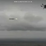 DRDO ULPGM-V3 precision-guided missile launched from an unmanned aerial vehicle (UAV) during successful flight trials in Andhra Pradesh, India.