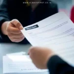 Senior professional holding a rejected resume, symbolizing age bias in hiring.