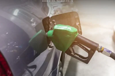 E20 petrol fuel pump nozzle dispensing ethanol-blended petrol into a car tank