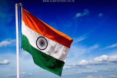 Indian national flag at Red Fort on Independence Day