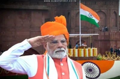 PM Narendra Modi hoisting the Indian flag at Red Fort on Independence Day