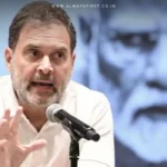 Rahul Gandhi addressing a press conference on alleged BJP vote manipulation in Bengaluru elections.