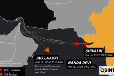 India Tracks Every Vessel Near the Strait of Hormuz as Middle East Tensions Rise