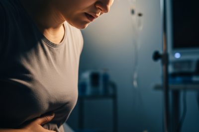 Doctor and patient discussing digestive health and medical gaslighting in a clinic setting