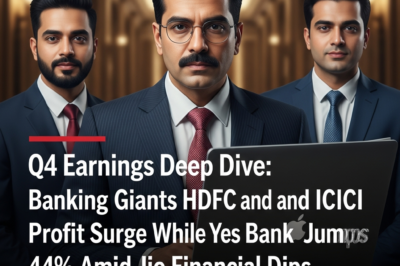 Q4 Earnings Deep Dive: Banking Giants HDFC and ICICI Lead Profit Surge While Yes Bank Jumps 44% Amid Jio Financial Dips