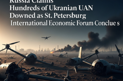 Massive Drone Swarm Thwarted: Russia Claims Hundreds of Ukrainian UAVs Downed as St. Petersburg International Economic Forum Concludes