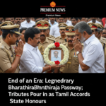 Legendary Tamil director Bharathiraja commemorative image with tribute text for state honours