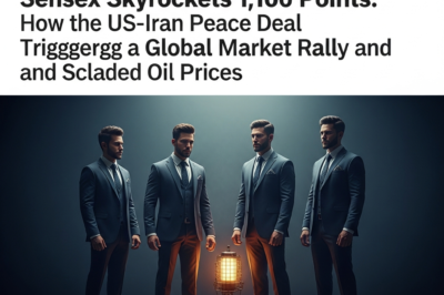 Sensex Skyrockets 1,100 Points: How the US-Iran Peace Deal Triggered a Global Market Rally and Slashed Oil Prices
