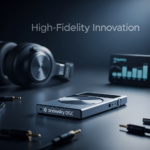 Snowsky DISC Digital Audio Player launch at Headphone Zone India featuring premium silver finish and high-resolution display.