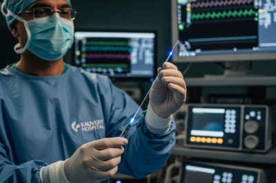 Kauvery Hospital Chennai cardiac specialists performing pulsed field ablation procedure for atrial fibrillation treatment