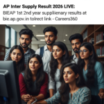 Official BIEAP website showing the AP Inter Supply Result 2026 login page login for 1st and 2nd year students
