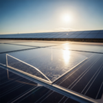Close-up of NASA Electrodynamic Dust Shield EDS technology integrated into solar panels to clean dust using electric dust for maximum efficiency