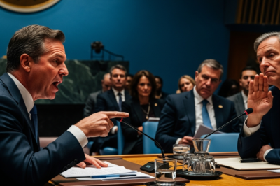 “Be Quiet”: Intense UN Standoff as Israeli Envoy Clashes with Top Officials over Gaza Conflict Report