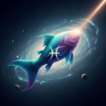 Artistic representation of Pisces zodiac sign with celestial planets and luxury lifestyle elements in 2026