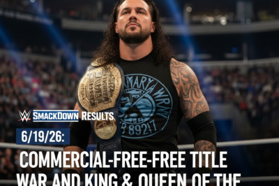 WWE SmackDown 6/19/26 results King and Queen of the Ring semifinals commercial-free title match action