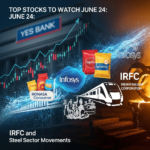 Stock market chart analysis for YES Bank Infosys Wipro Tata Power and IRFC June 24 news