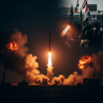 West Asia conflict escalation featuring Iranian threats to Bahrain and Kuwait following U.S. airstrikes and Khamenei funeral in Iraq