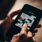 A digital layout of the NYT Strands puzzle grid with highlighted words and a Spangram example.