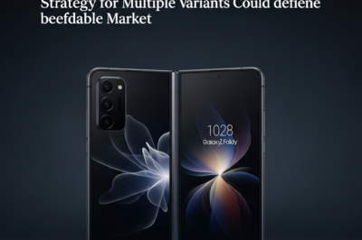 Samsung Galaxy Z Fold 8 concept showing multiple folding screen variants and sleek designs