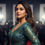 Sobhita Dhulipala posing elegantly in a high-fashion designer outfit for a luxury magazine shoot.
