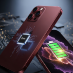 iPhone 18 Pro concept design showcasing Dark Cherry titanium finish and internal 2nm chip layout