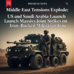 Military aircraft and strategic map showing strikes on Iran-backed militia locations in Iraq