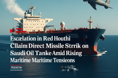 Escalation in the Red Sea: Houthi Forces Claim Direct Missile Strike on Saudi Oil Tanker Amid Rising Maritime Tensions
