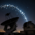 Global space debris and satellite fragments orbiting Earth in Low Earth Orbit
