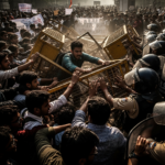 Jharkhand students protest march breaking barricades Ranchi assembly police confrontation