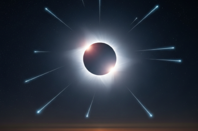 Perseids and Totality: Exploring the Rare Phenomenon of Shooting Stars During the August 12 Solar Eclipse