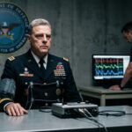 A high-ranking military officer undergoes a polygraph test in a secure Pentagon facility.