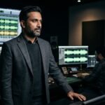 Ravi Mohan looking focused in a film editing studio on his 46th birthday after removing Keneesha Francis song.