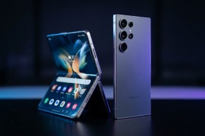 Comparison of Samsung Galaxy Z Fold8 and S25 Ultra highlighting speaker design and internal hardware differences.