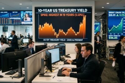 Global Financial Markets Shaken as US 10-Year Treasury Yield Hits 19-Year High Amid Oil Price Volatility