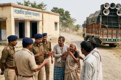 Investigation at a school in Uttar Pradesh following the death of a student during a loud procession.