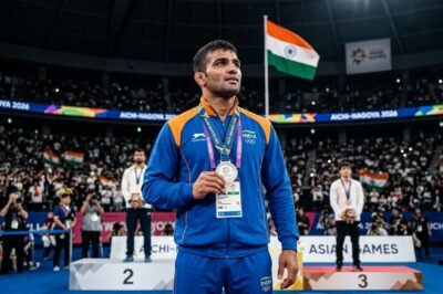 Asian Games 2026: India’s Greco-Roman Gold Drought Continues as Nitesh Siwach Claims Silver