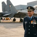 Air Chief Marshal Amar Preet Singh taking charge as the new Chief of the Air Staff of the Indian Air Force during a formal ceremony.