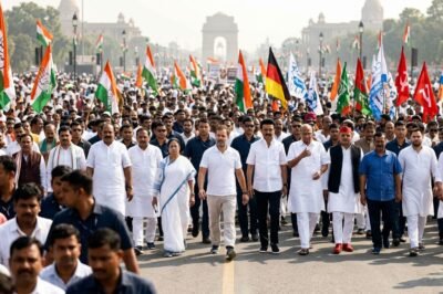 The India Bloc’s March to Justice: Rahul Gandhi Leads a Defiant Stand for Constitutional Integrity